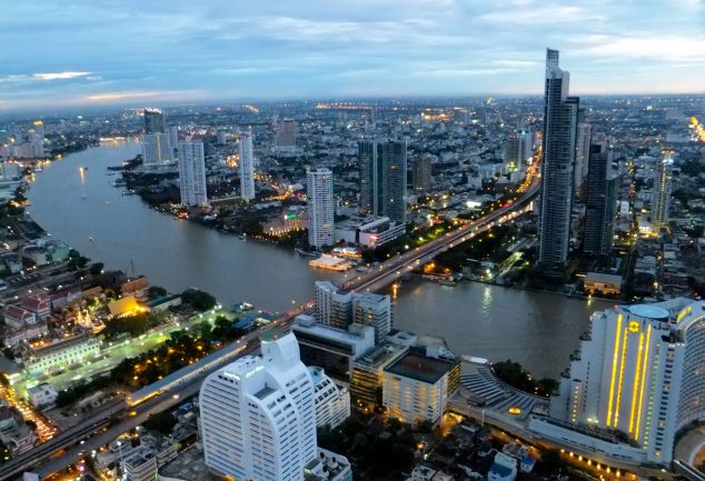 Was eine Aussicht über Bangkok