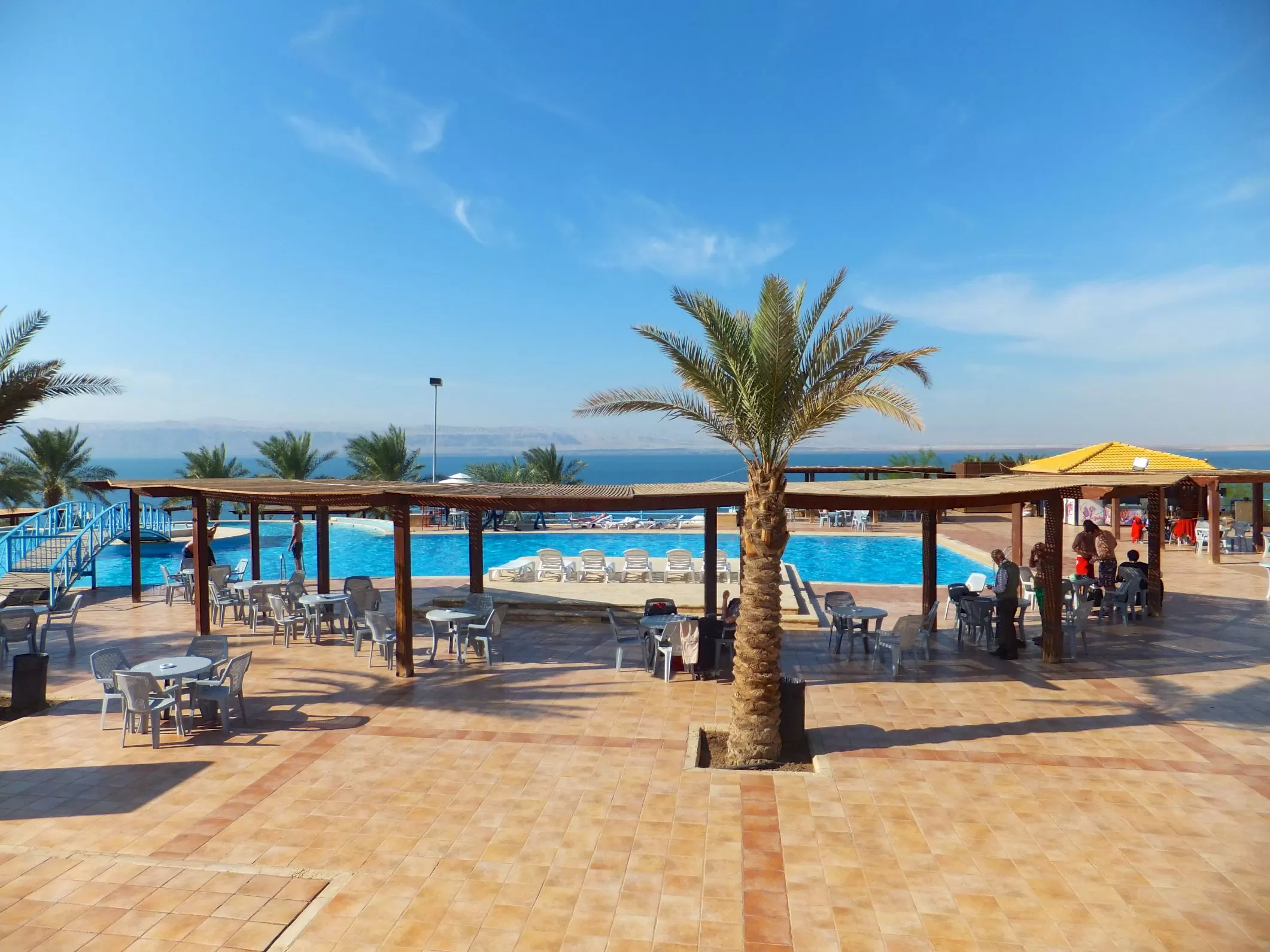 Der Amman Beach am Toten Meer Der Amman Beach am Toten Meer