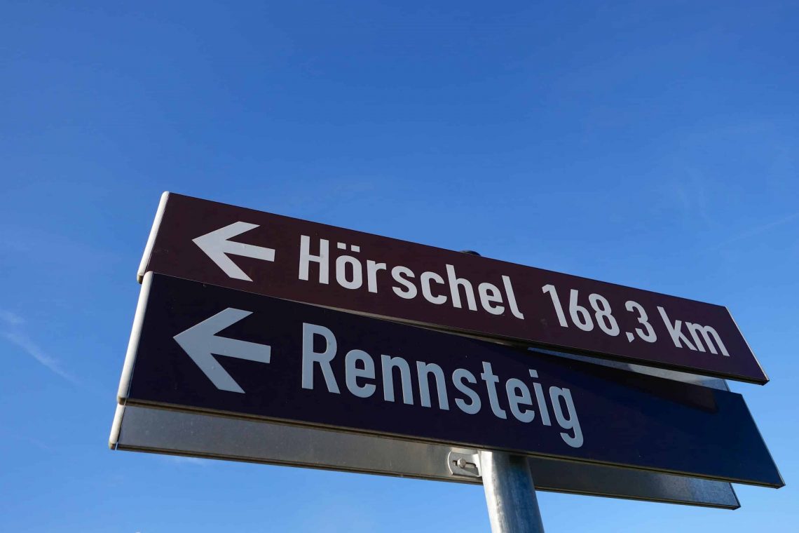 Nur noch 168,3 Kilometer auf dem der Rennsteigwanderung