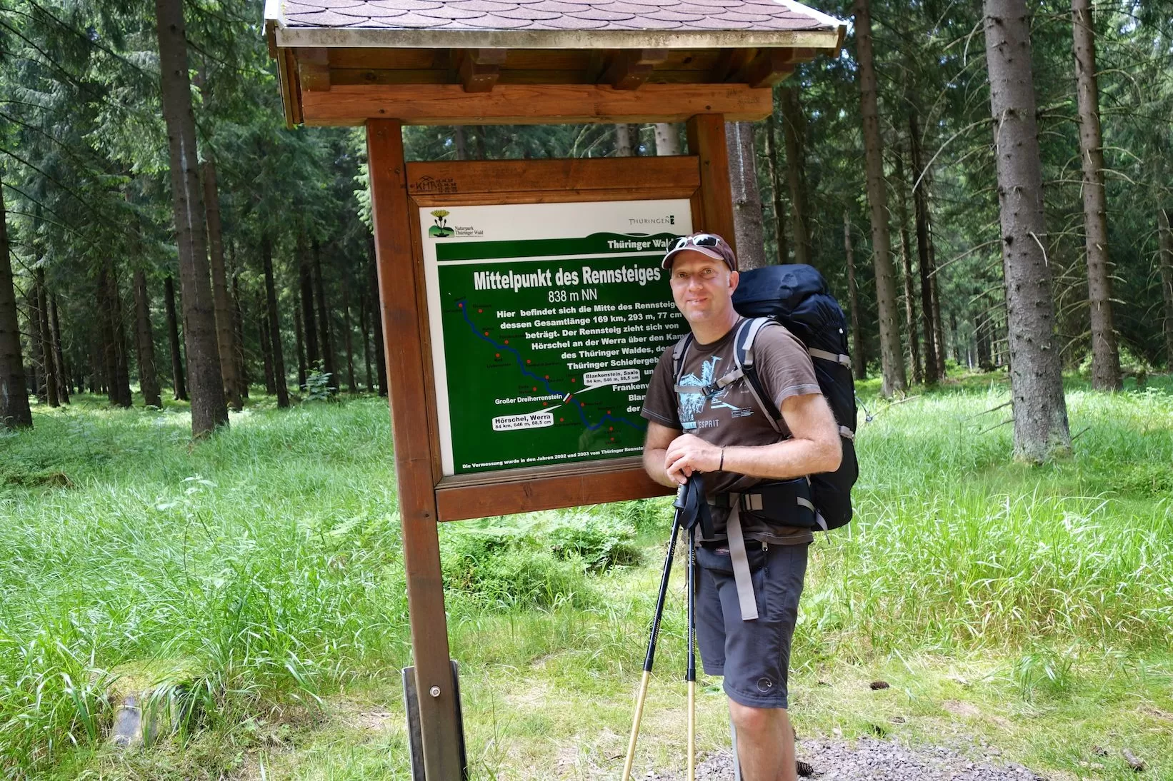 Halbzeit auf dem Rennsteig Halbzeit auf dem Rennsteig
