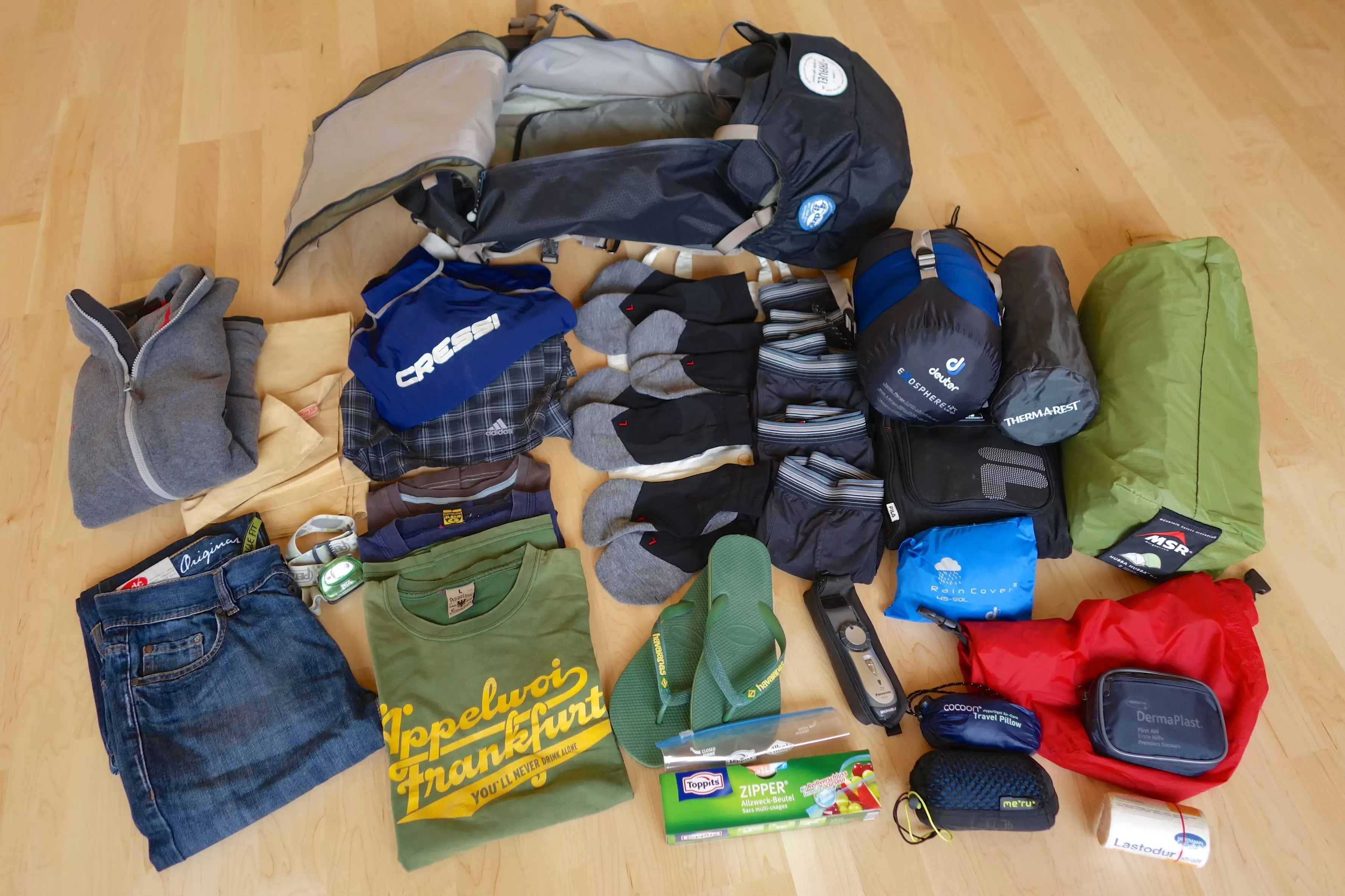 Packliste - Mit dem Rucksack um die Welt Was alles so in den Rucksack reinpasst!!