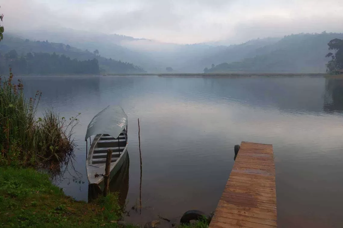 Grandiose Landschaft am Lake Buyoni In Uganda