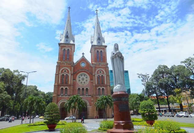 Die Kathedrale Notre Dame in Saigon