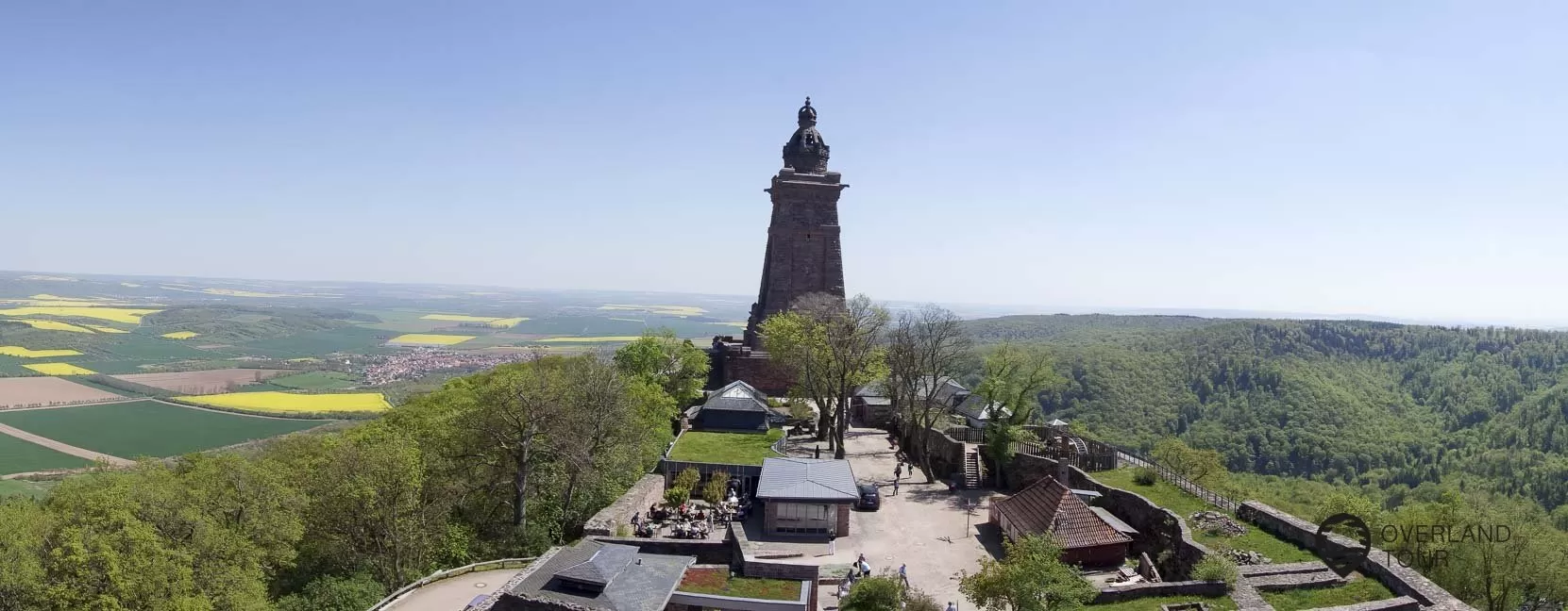 Das Panorama am Kyffhäuserdenkmal Das Panorama am Kyffhäuserdenkmal