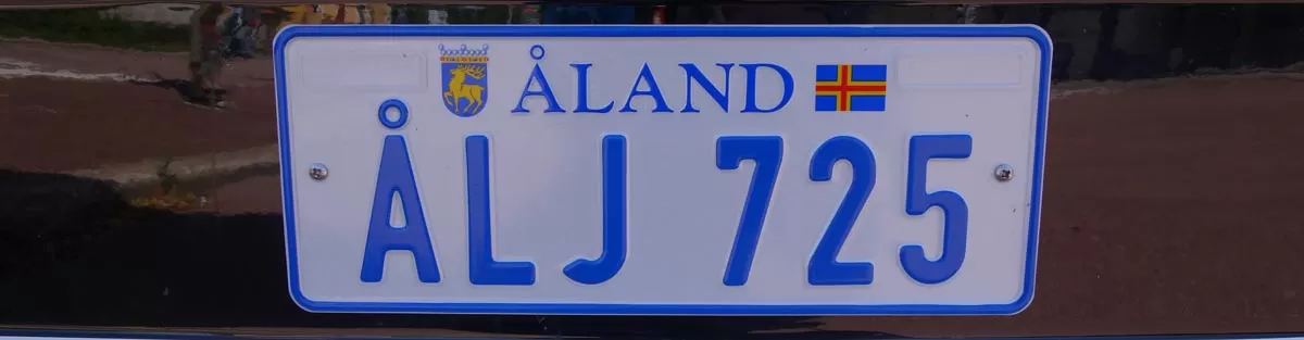 Åland - Finland Eigene Nummernschilder, das ist doch schon mal was
