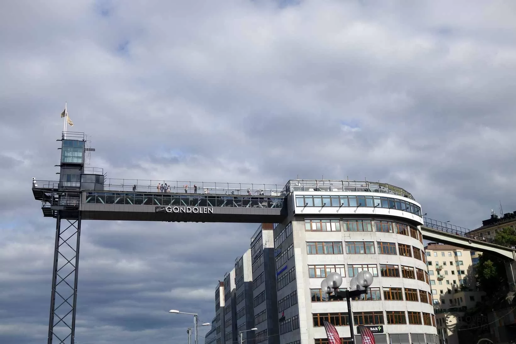 Stockholm Auf geht es nach oben - Die Aussichtsplattform Katarinahissen in Stockholm