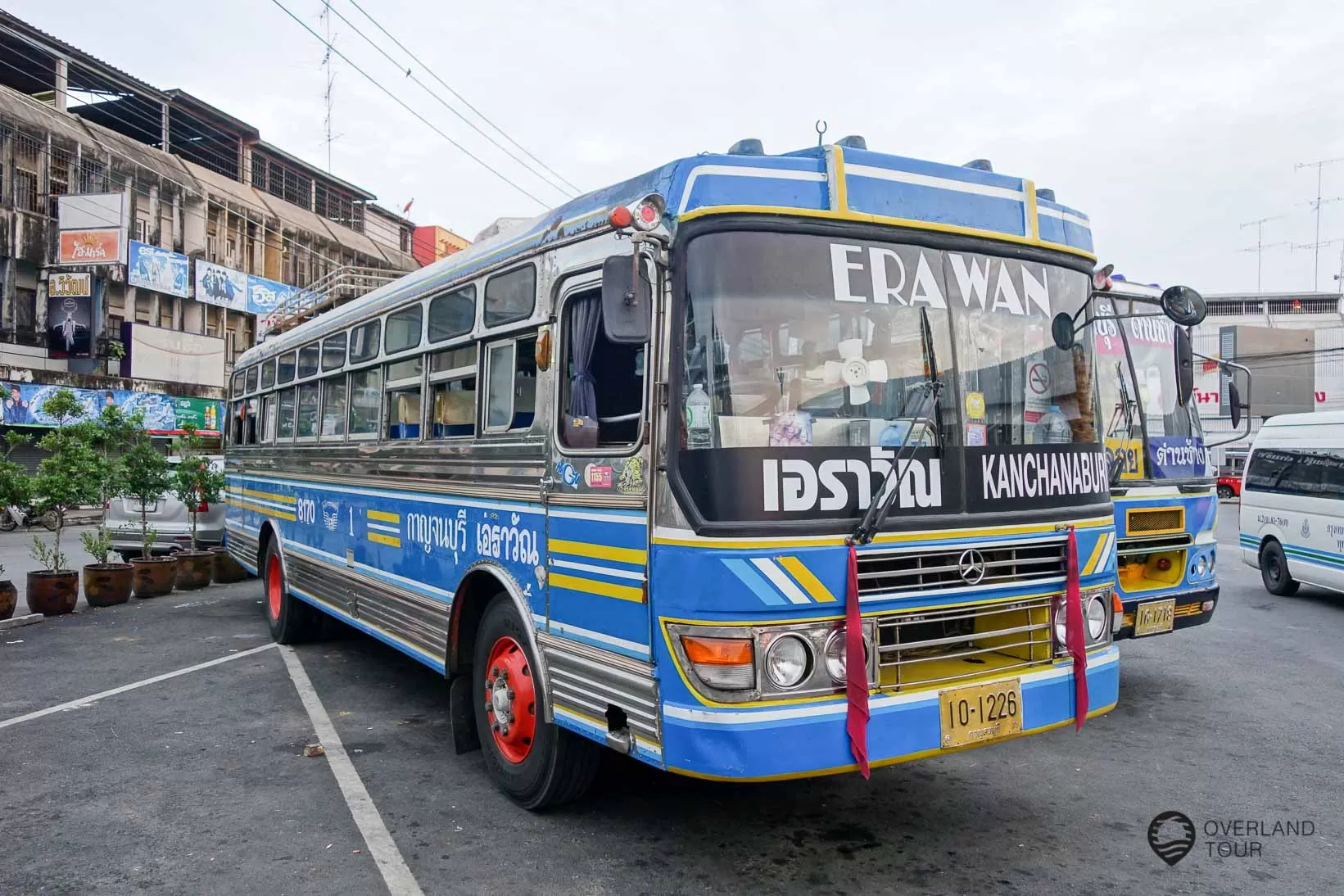 Kanchanaburi - Thailand Busterminal in Kanchanaburi - Hier fährt auch der Bus zu den Erawan Wasserfällen ab