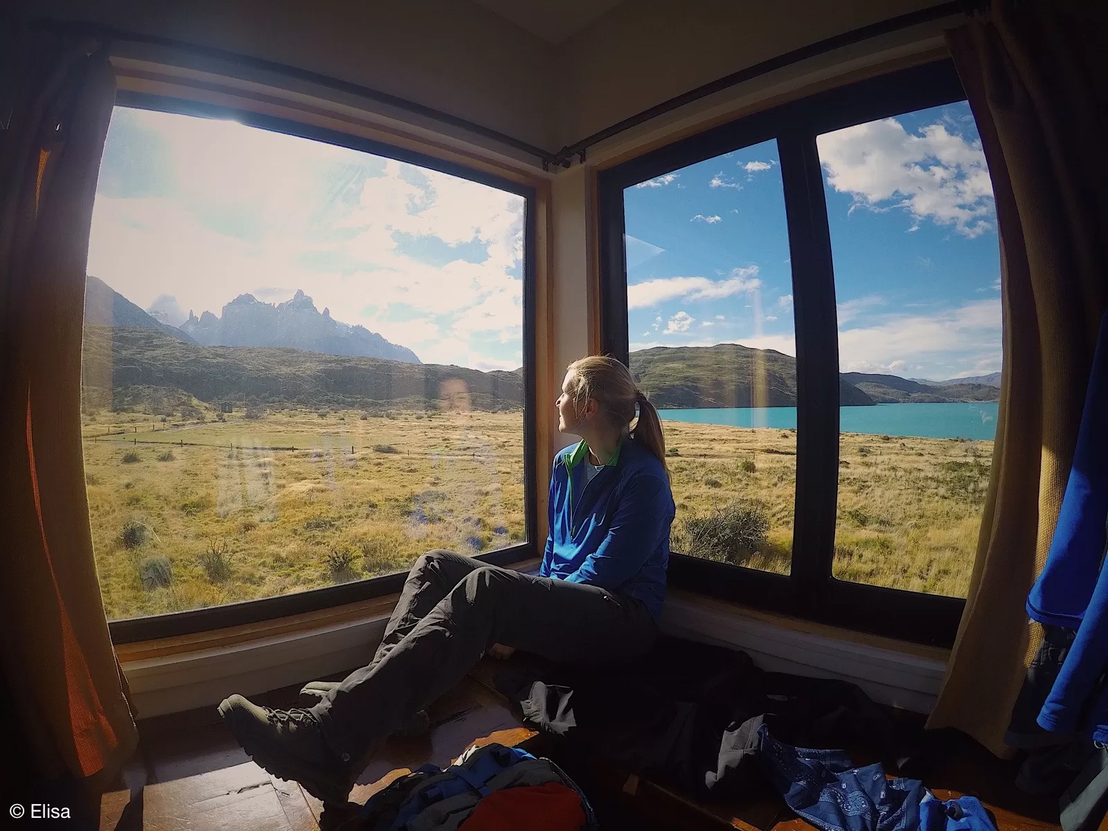 Ausruhen mit Ausblick – Torres del Paine Nationalpark Ausruhen mit Ausblick – Torres del Paine Nationalpark