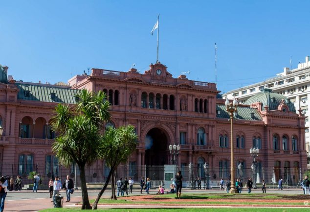 Casa Rosada - der Amtsitz des Präsidenten auf dem Plaza de Mayo