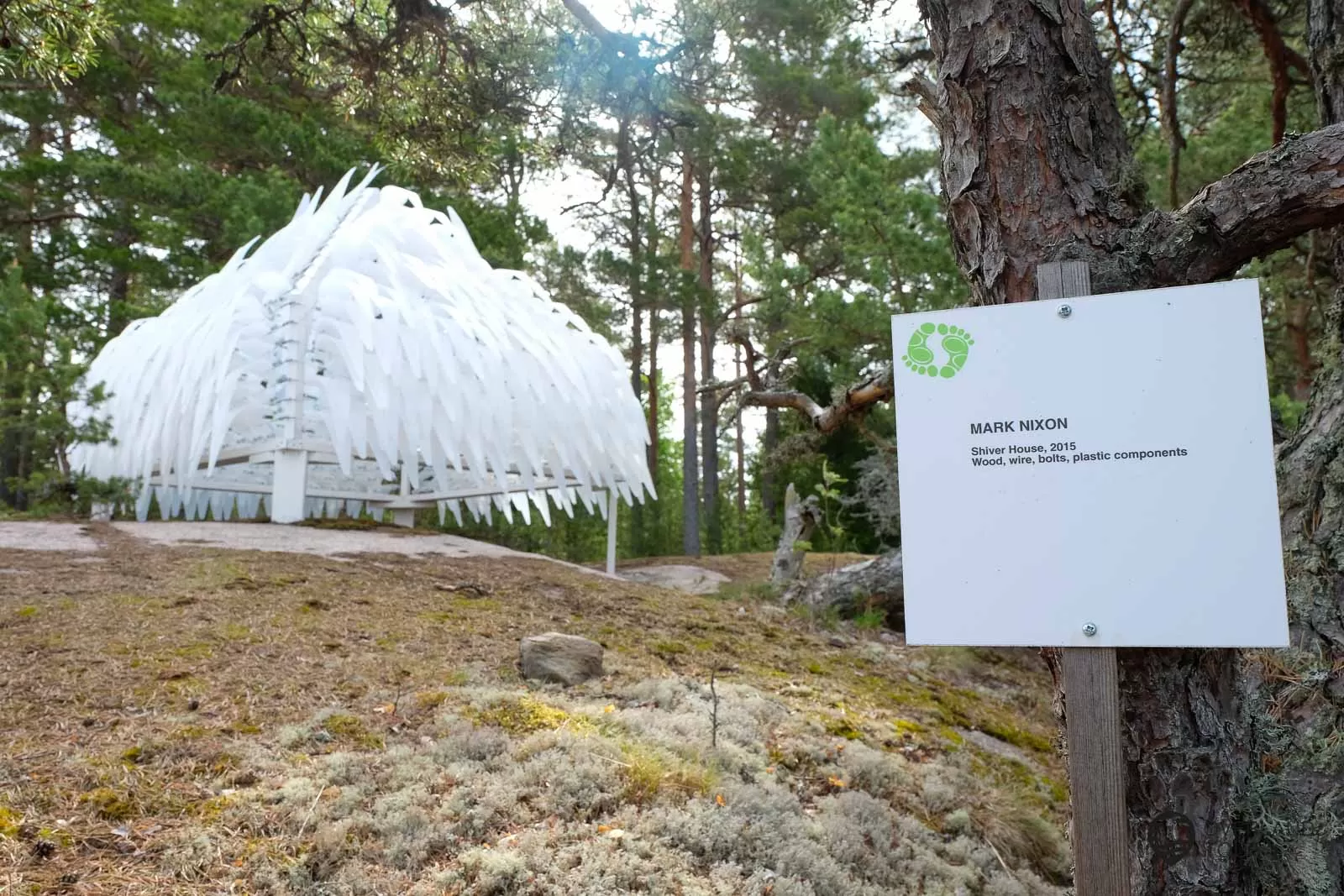 Korpoo - Finish Archipelago Barefoot Path on Korpo where you will find new art in the forest every year