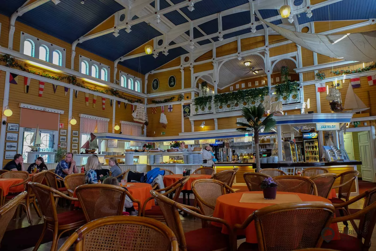 Naantali - Finnland Das Restaurant Merisali - DAs macht was her das alte SPA