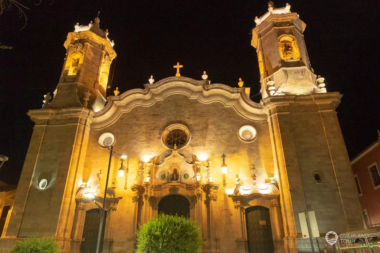 Potosí - Bolivien Die Kathedrale San Luis in Potosí bei Nacht