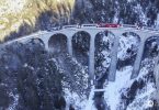 Das Landwasserviadukt von oben