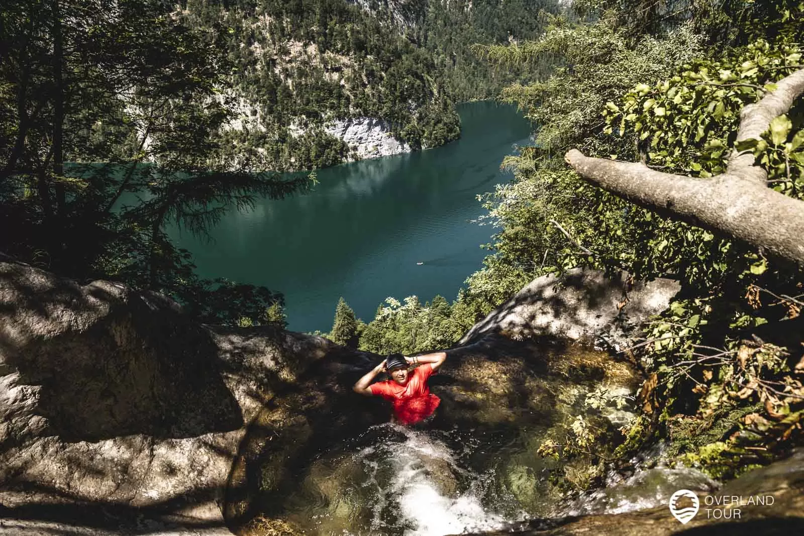 Wanderung zum legendären Naturpool am Königssee Das Ziel der Wanderung - der Naturpool am Königssee