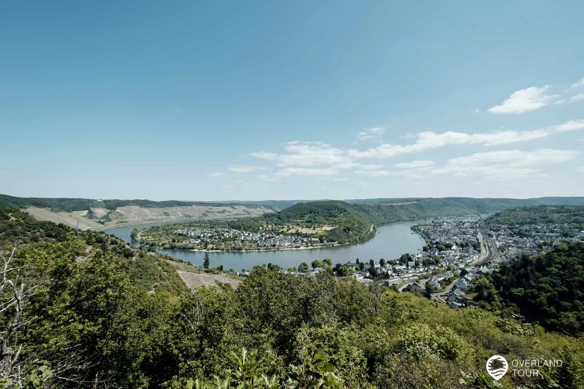 Traumschleife Elfenlay - Wandern bei Boppard Die Rheinschleife mit den Bilck auf Boppard krönt am Ende die Wanderung