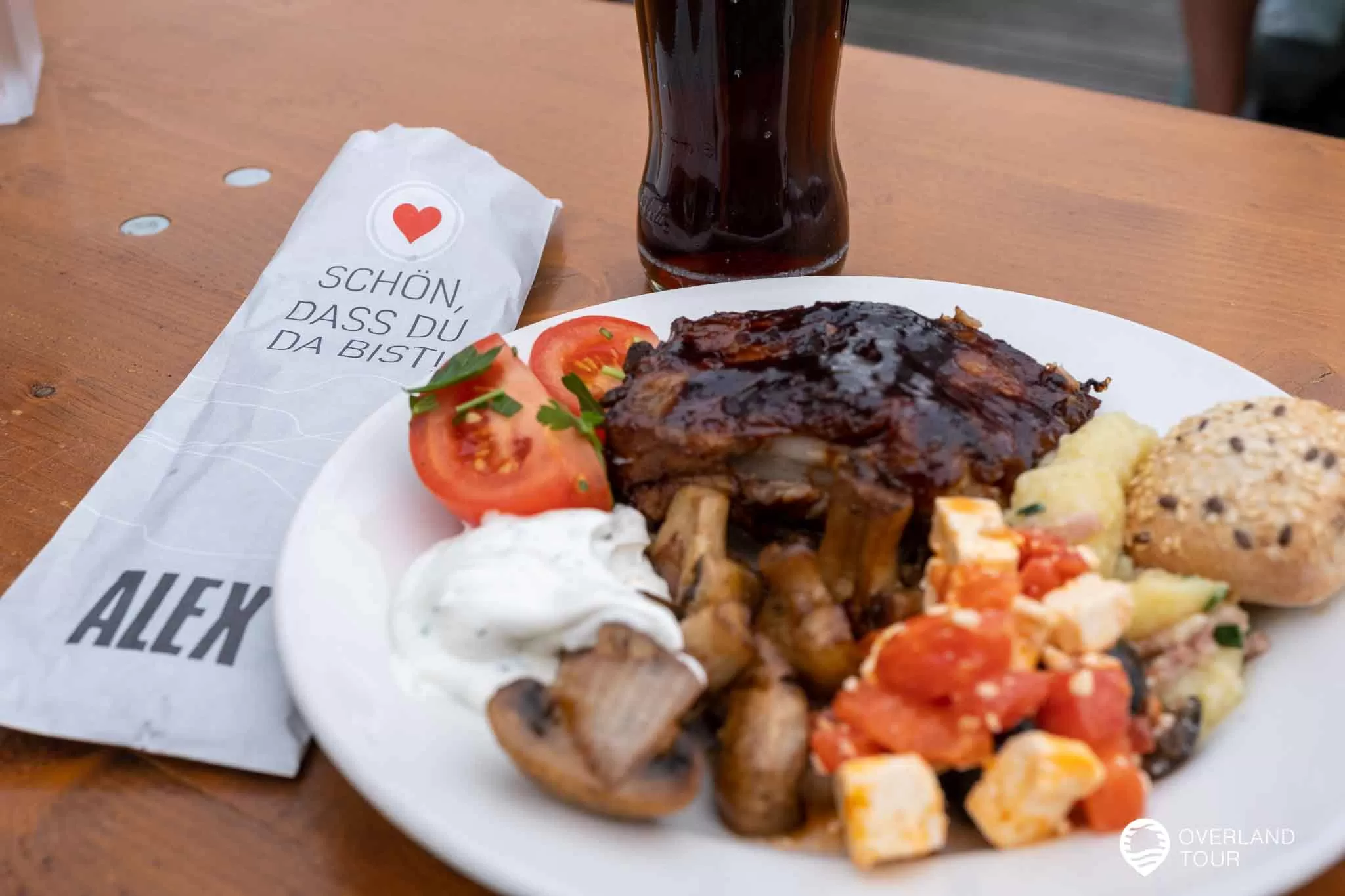 Das BBQ-Buffet des Alex - Sehr lecker war es am Abend