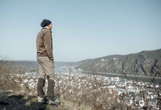 Wanderung Traumschleife Fünfseenblick mit Traumaussicht über den Rhein
