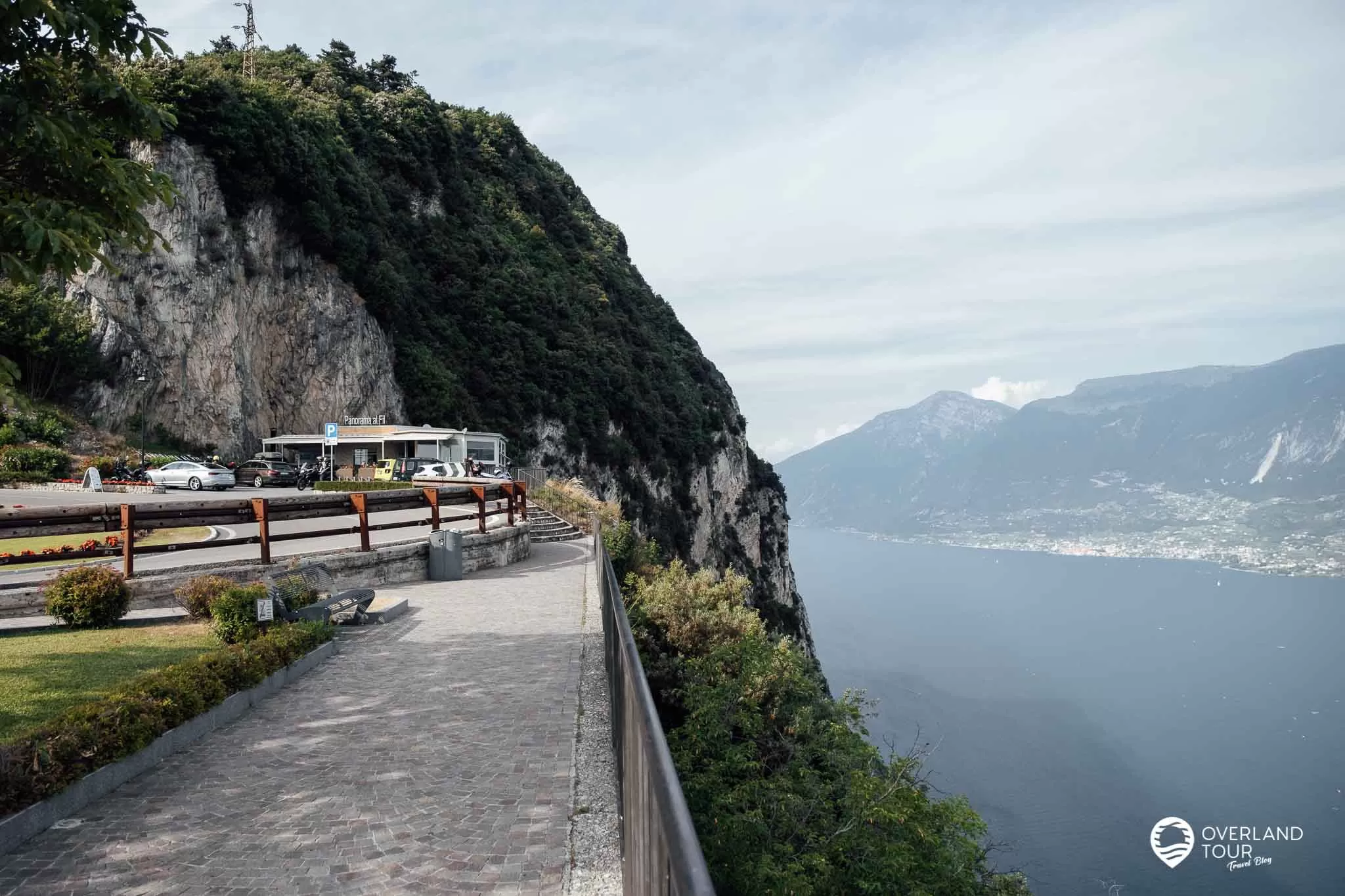 Der Aussichtspiunkt Panorama Al fil,, 10 Kilometer nördlich von Gargnano
