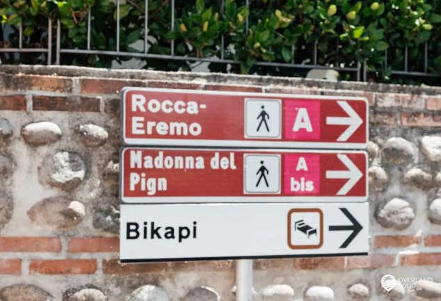 Die Wanderung Rocca di Garda zum Aussichtspunkt La Rocca