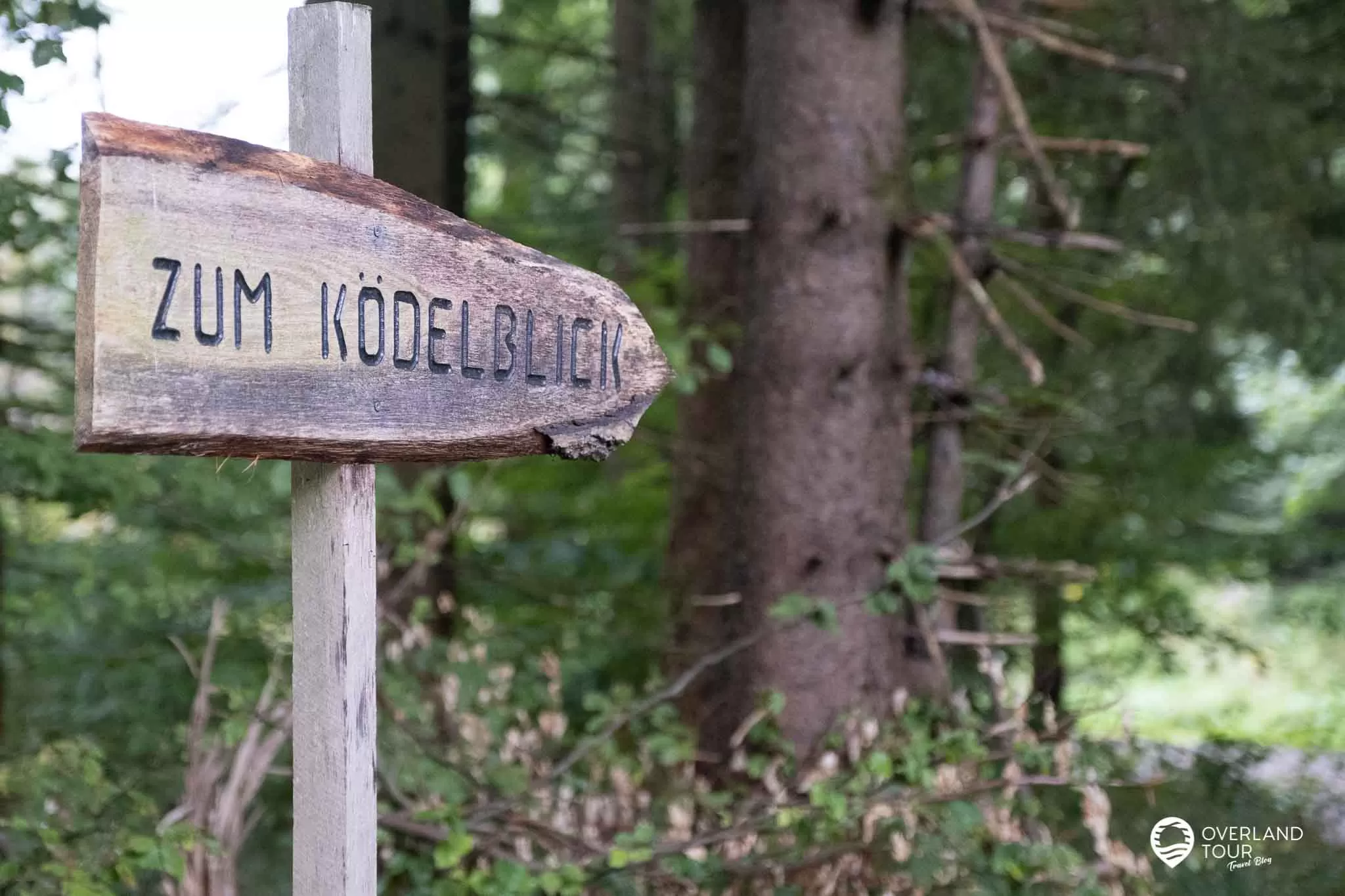 Wandern an der Ködeltalsperre (Trinkwassertalsperre Mauthaus) - Fränkische Fjorde bei Steinwiesen: Der Ködelblick ist ausgeschildert