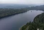 Wandern an der Ködeltalsperre (Trinkwassertalsperre Mauthaus) - Fränkische Fjorde bei Steinwiesen: Ein Blick von oben mit der Drohne auf die mystisch Landschaft der Fränkischen Fjorde