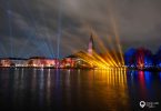 Kiel Sehenswürdigkeiten: Kiel vom Kleiner Kiel aus fotografiert während der Veranstaltung Kieler Lichtermeer