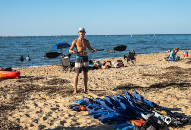 Kajakfahren mit Delfinen - Chesapean Bay Virginia Beach VA
