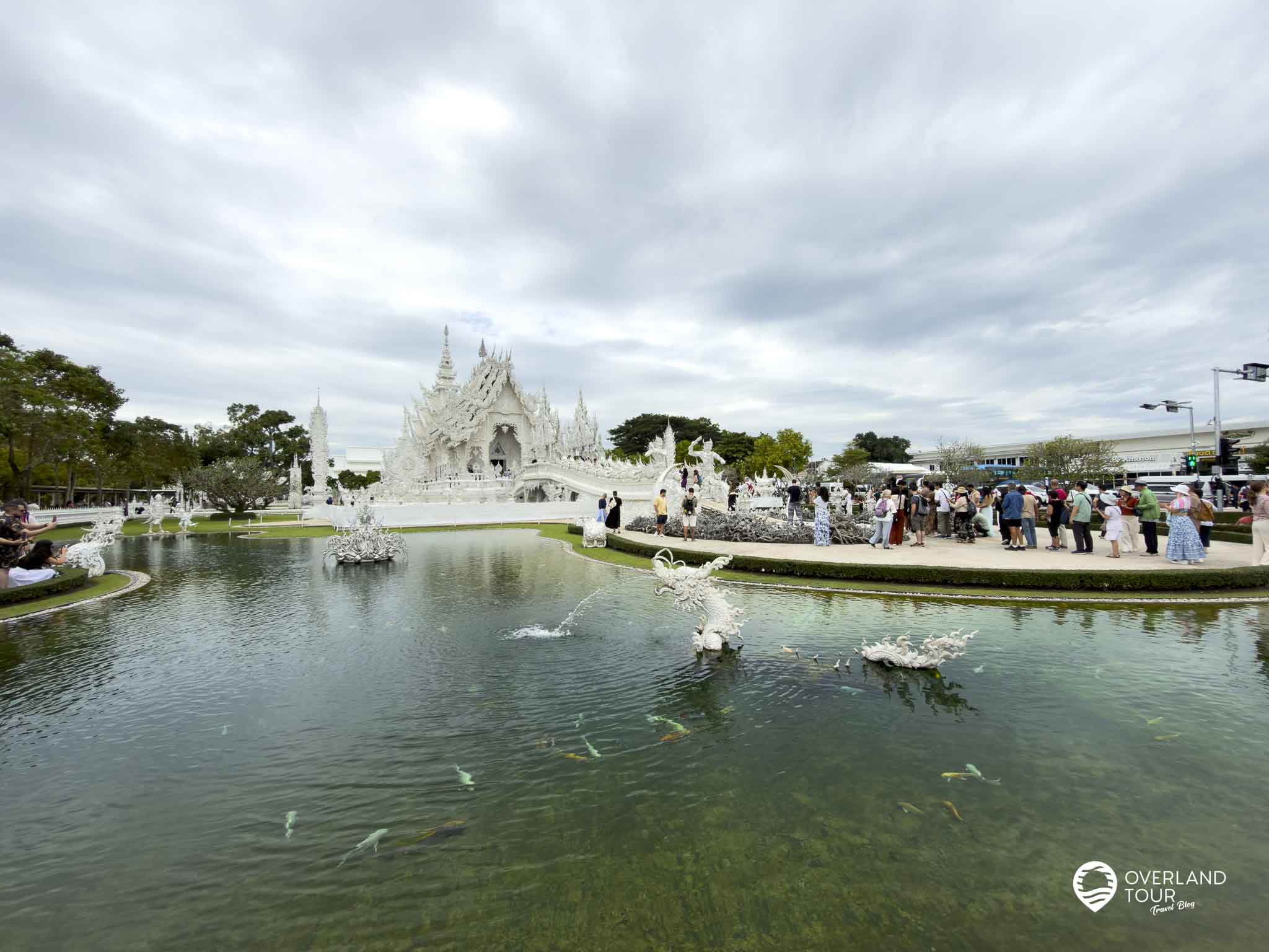Chiang Rai Tour: Weißer, Blauer & Roter Tempel Tour Erfahrung Wat Rong Khun: Der berühmte Weiße Tempel in Chiang Rai